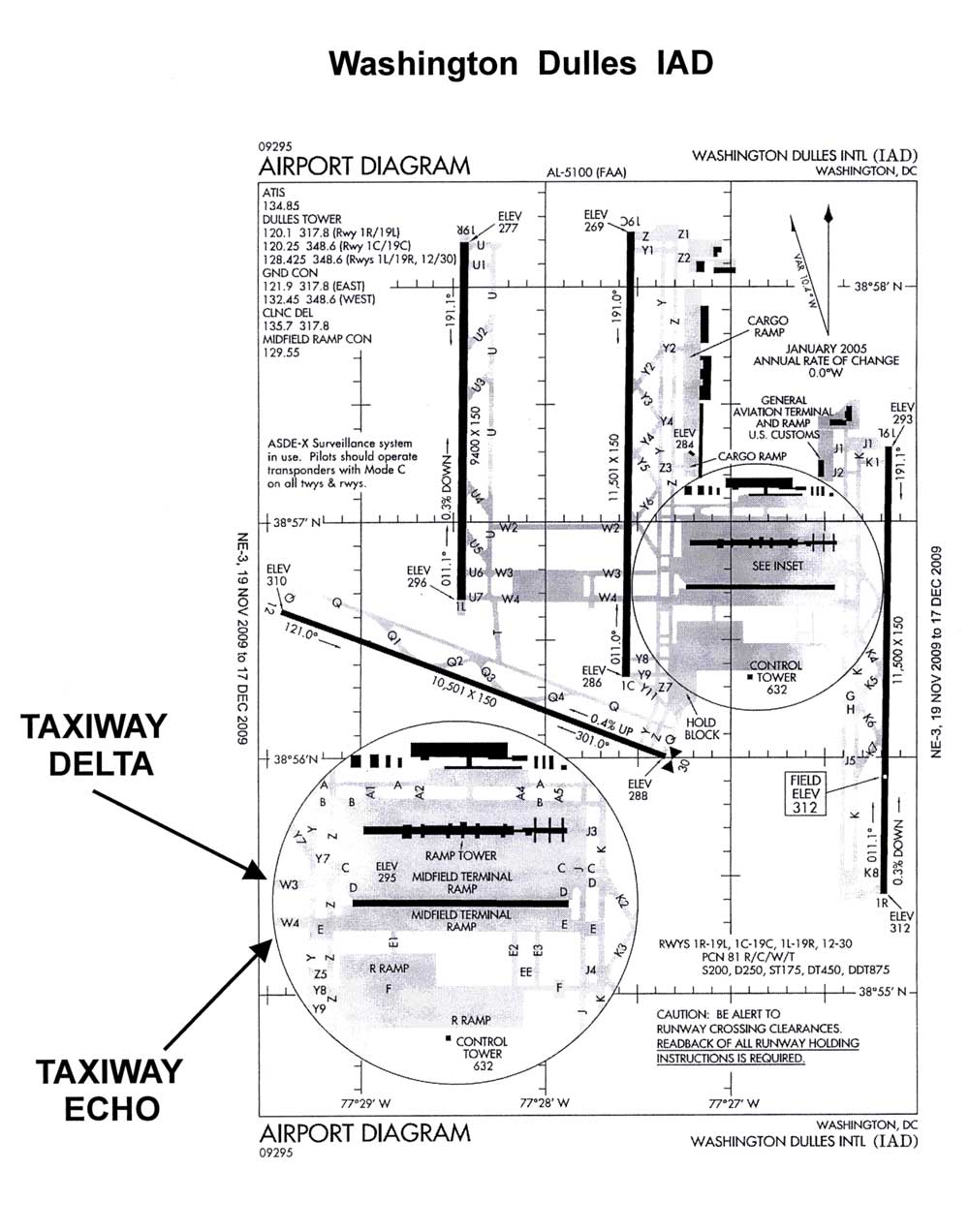 Dulles International airport diagram